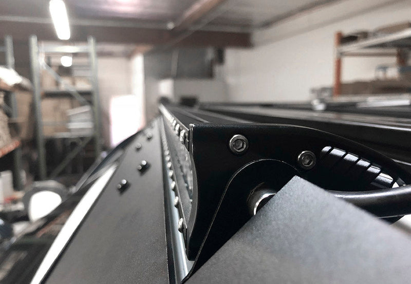 Load image into Gallery viewer, 40" Cut-Out Prinsu Roof Rack Slim LED Light Bar Bracket Kit