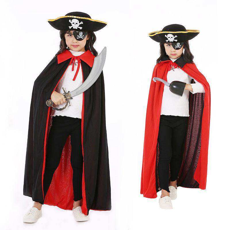 Halloween Pirate Cape Hats 3-Piece Sets Ghost Festival Cosplay - Skoutley Outdoors LLC