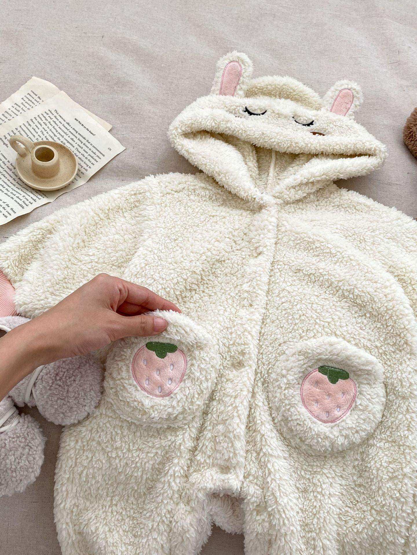 Winter Infant Baby Lovely Little Bear Little Rabbit Style Thermal Pajamas Romper - Skoutley Outdoors LLC