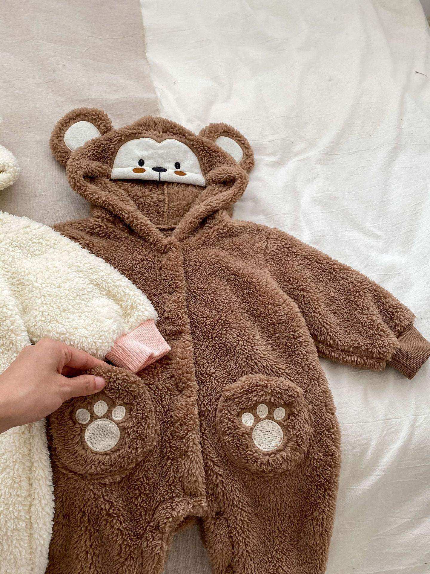 Winter Infant Baby Lovely Little Bear Little Rabbit Style Thermal Pajamas Romper - Skoutley Outdoors LLC