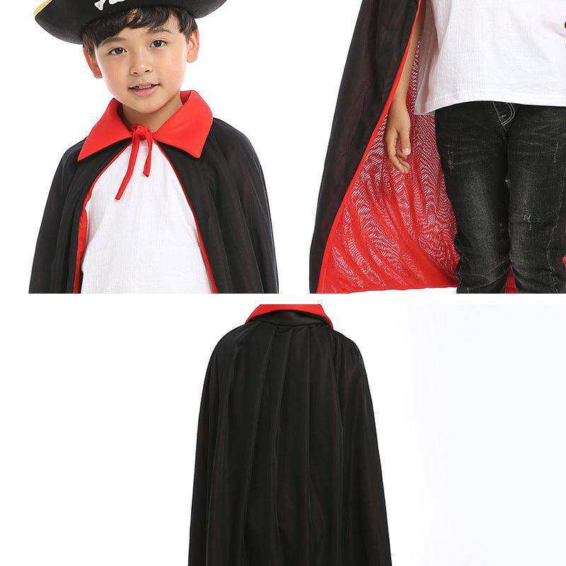 Halloween Pirate Cape Hats 3-Piece Sets Ghost Festival Cosplay - Skoutley Outdoors LLC