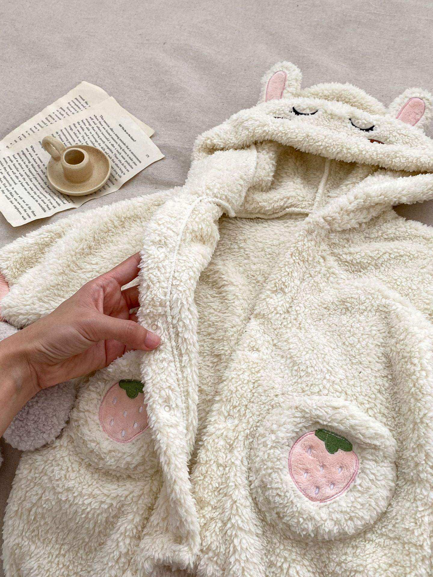 Winter Infant Baby Lovely Little Bear Little Rabbit Style Thermal Pajamas Romper - Skoutley Outdoors LLC