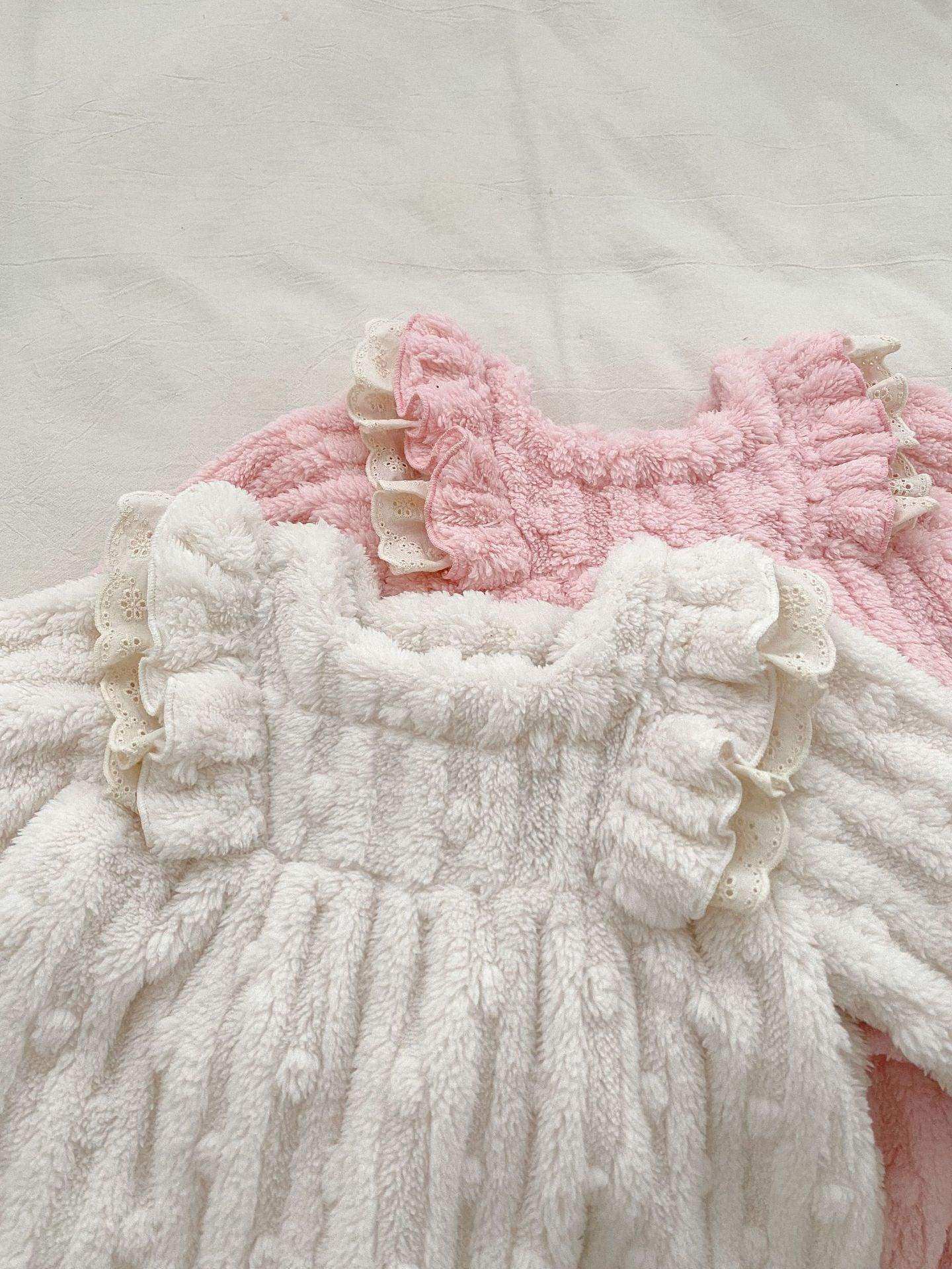 Winter Baby Girls Thick Thermal Long Sleeve Dress Design Sweater And Pants Two Pieces Sets - Skoutley Outdoors LLC