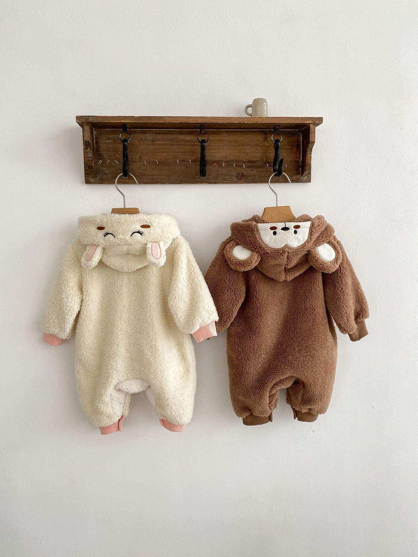 Winter Infant Baby Lovely Little Bear Little Rabbit Style Thermal Pajamas Romper - Skoutley Outdoors LLC