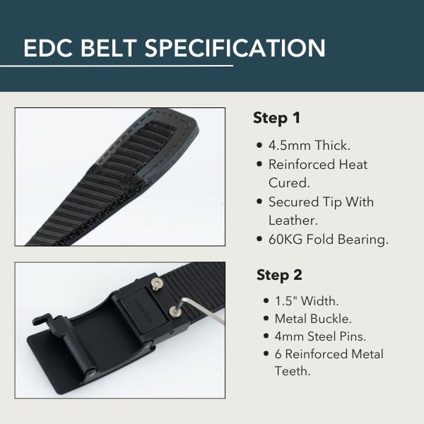 Load image into Gallery viewer, Protector 1.0 EDC Belt 1.5" Width For Everyday Carry