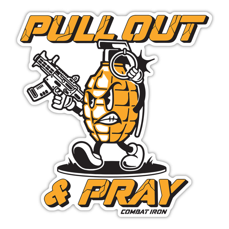 Load image into Gallery viewer, Pull Out & Pray Grenade Decal