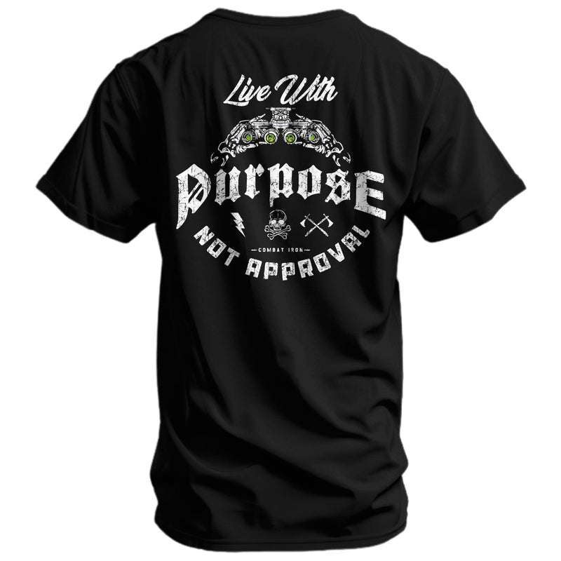 Load image into Gallery viewer, Live With Purpose. Not Approval Men's T-Shirt