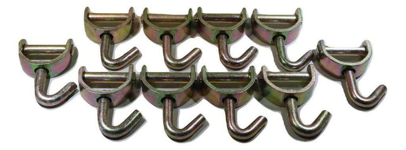 Load image into Gallery viewer, 2 Inch Swivel J Hook for Auto Hauling Ratchet Strap Assemblies 10 PACK | 2SJX10