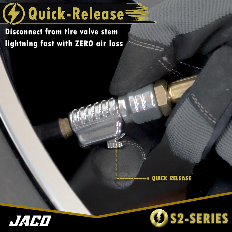 Load image into Gallery viewer, Lightning™ S2 Quick-Connect Tire Air Chuck - 1/4" F-NPT