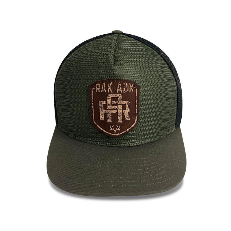 Load image into Gallery viewer, RA Branded Leather Mesh Hat