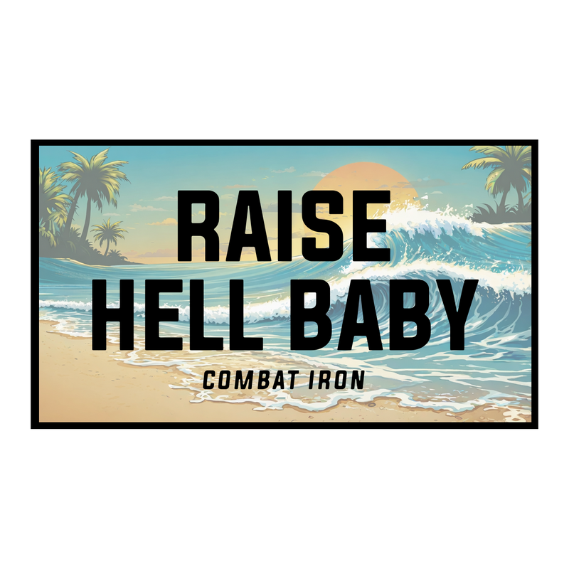 Load image into Gallery viewer, Raise Hell Baby Sunset Decal