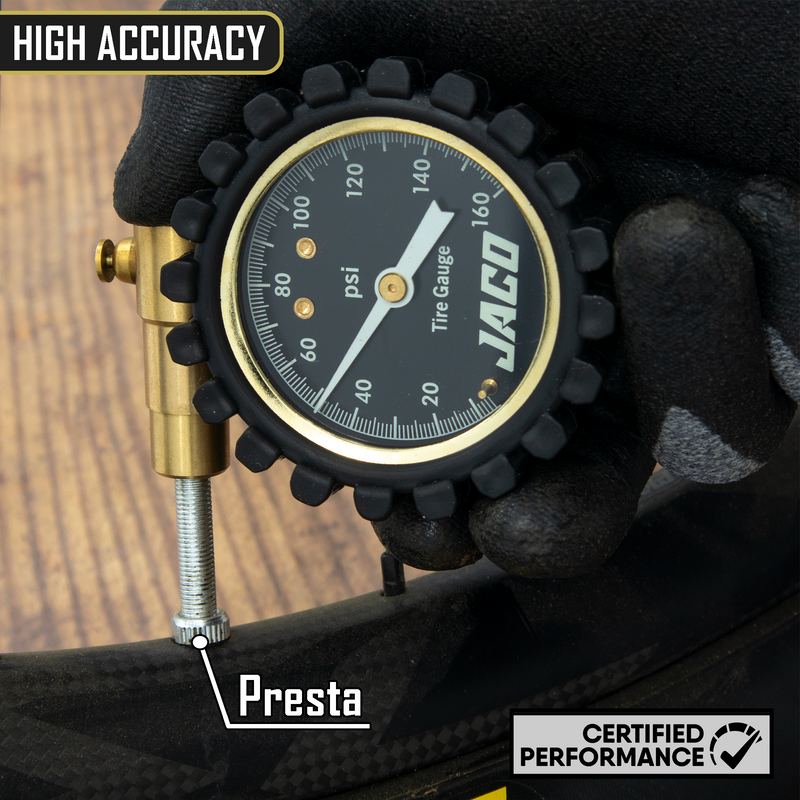 Load image into Gallery viewer, RDX-160 Presta Tire Pressure Gauge for Bikes (Max 160 PSI) | Road Bike & BMX Series