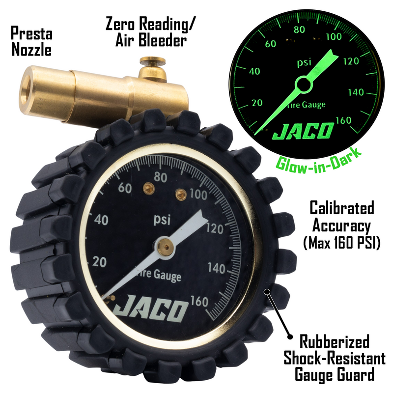 Load image into Gallery viewer, RDX-160 Presta Tire Pressure Gauge for Bikes (Max 160 PSI) | Road Bike & BMX Series