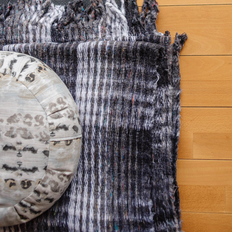 Load image into Gallery viewer, Recycled Plaid Yoga Blanket
