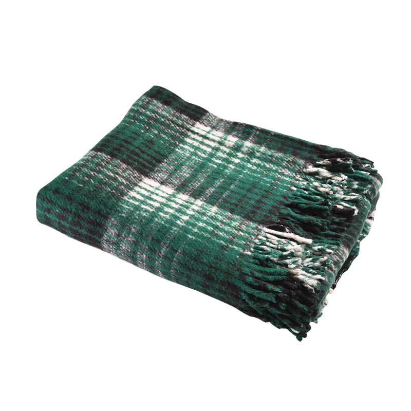 Load image into Gallery viewer, Recycled Plaid Yoga Blanket