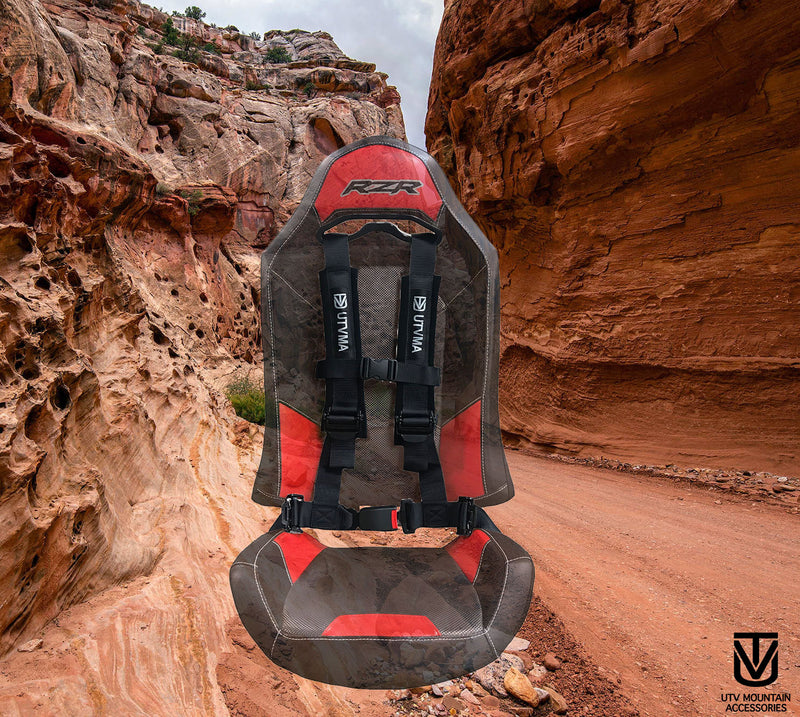 Load image into Gallery viewer, RZR 4-Point Harness Seat Pass Through Kit (2 Seats) with Override Clip