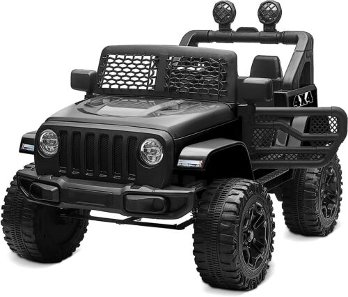 Remote-Controlled 4-Wheel Electric Ride-On Car for Kids - 12V Truck Toy