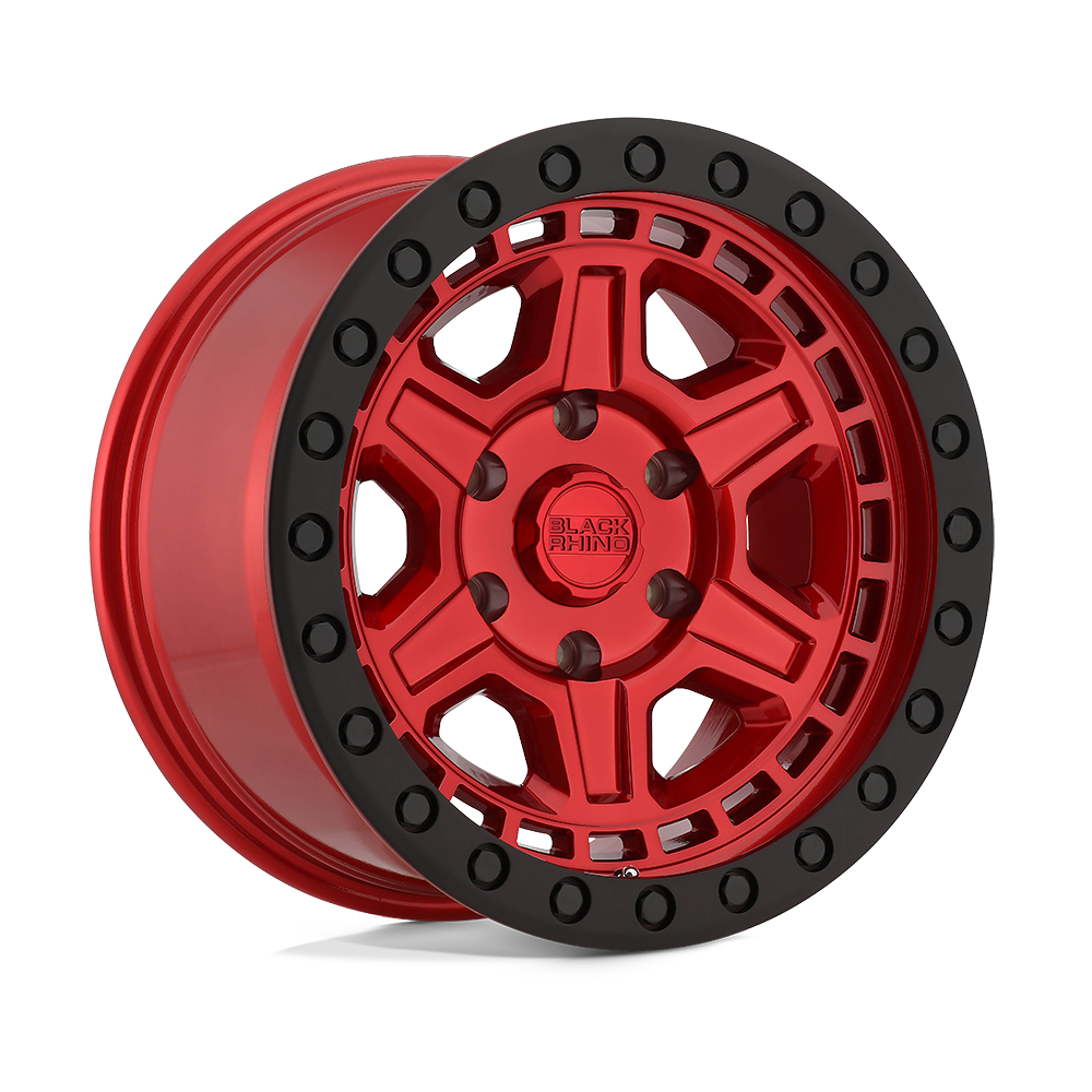 Black Rhino Hard Alloys Reno Candy Red W/ Black Ring & Bolts