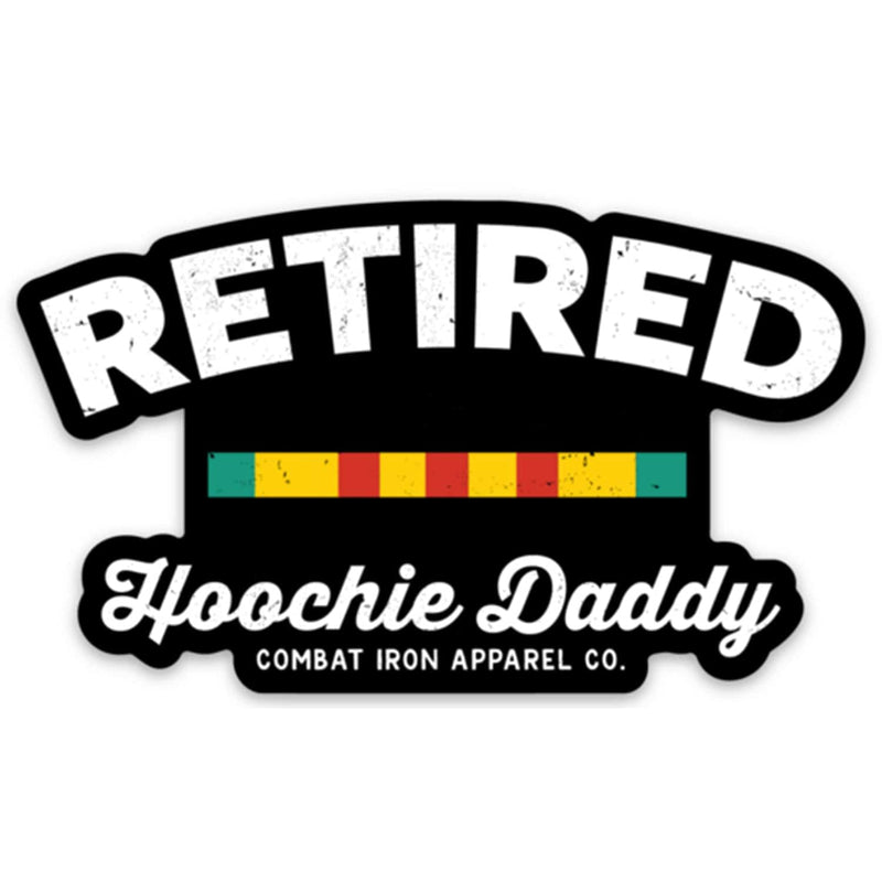 Load image into Gallery viewer, Retired Hoochie Daddy Veteran Ribbons Decal