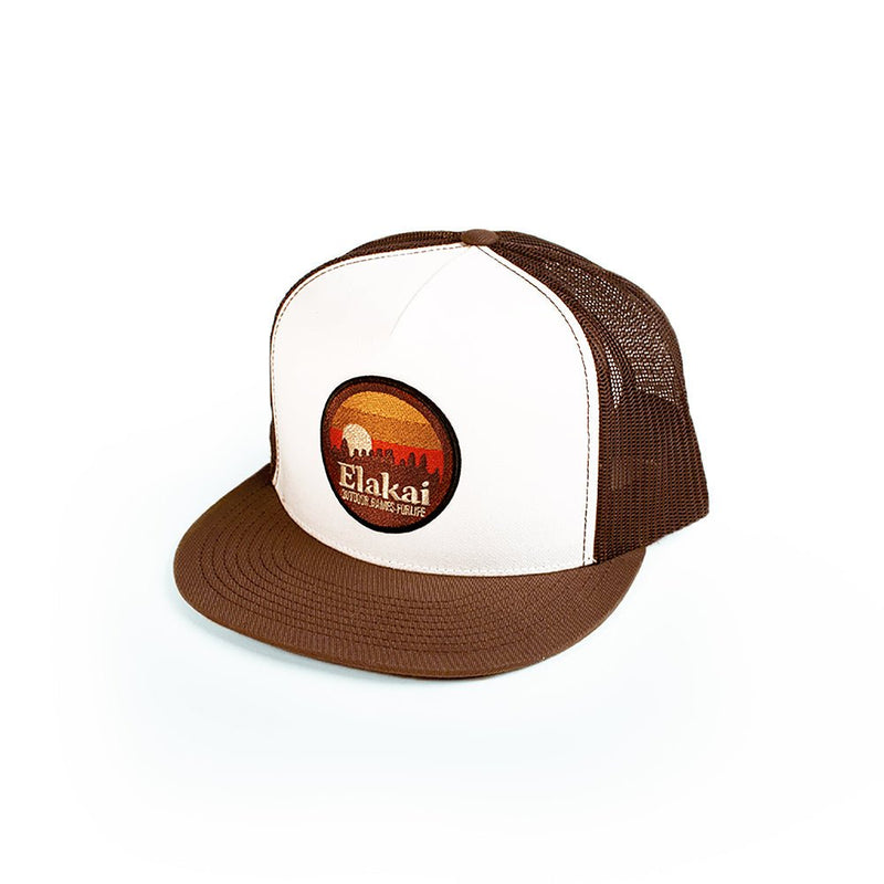 Load image into Gallery viewer, Retro Elakai Patch Flat Brim Hat