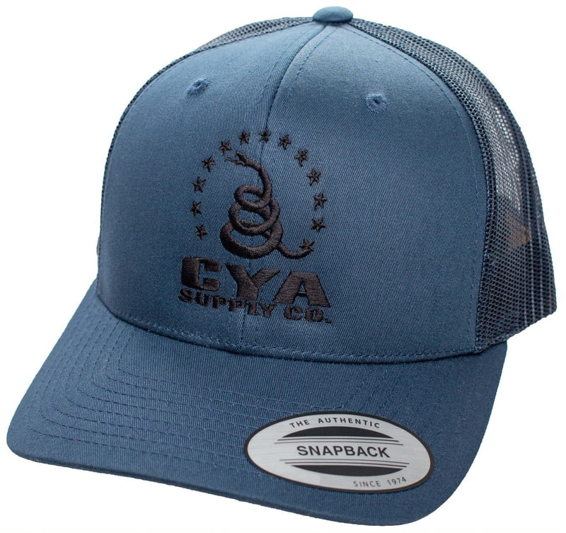 Load image into Gallery viewer, Retro Snapback Trucker Flexfit Cap Navy Blue