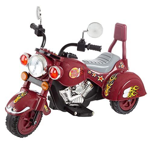 Rev up the Fun with this Red 3-Wheel Chopper Ride-On Toy for Kids - Featuring Reverse and Headlights!