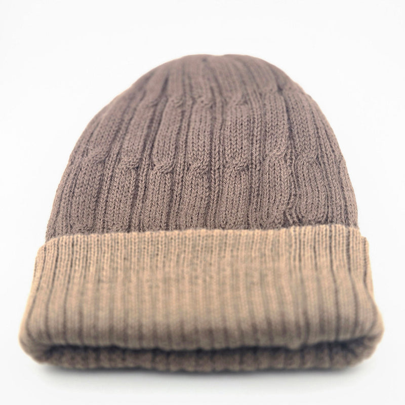 Load image into Gallery viewer, Reversible Cabled 100% Alpaca Knit Hat