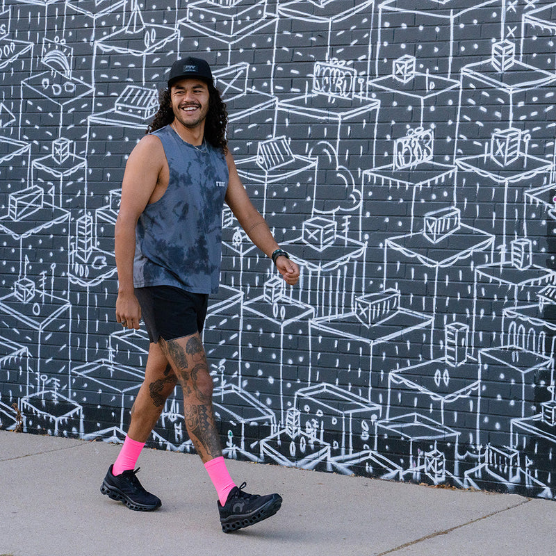 Load image into Gallery viewer, Marathon Crew Sock- Basic Pink