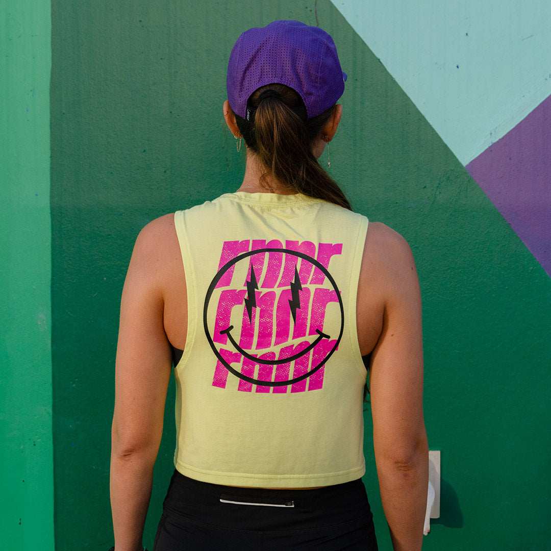 Women's Muscle Tee: Sunny Lime