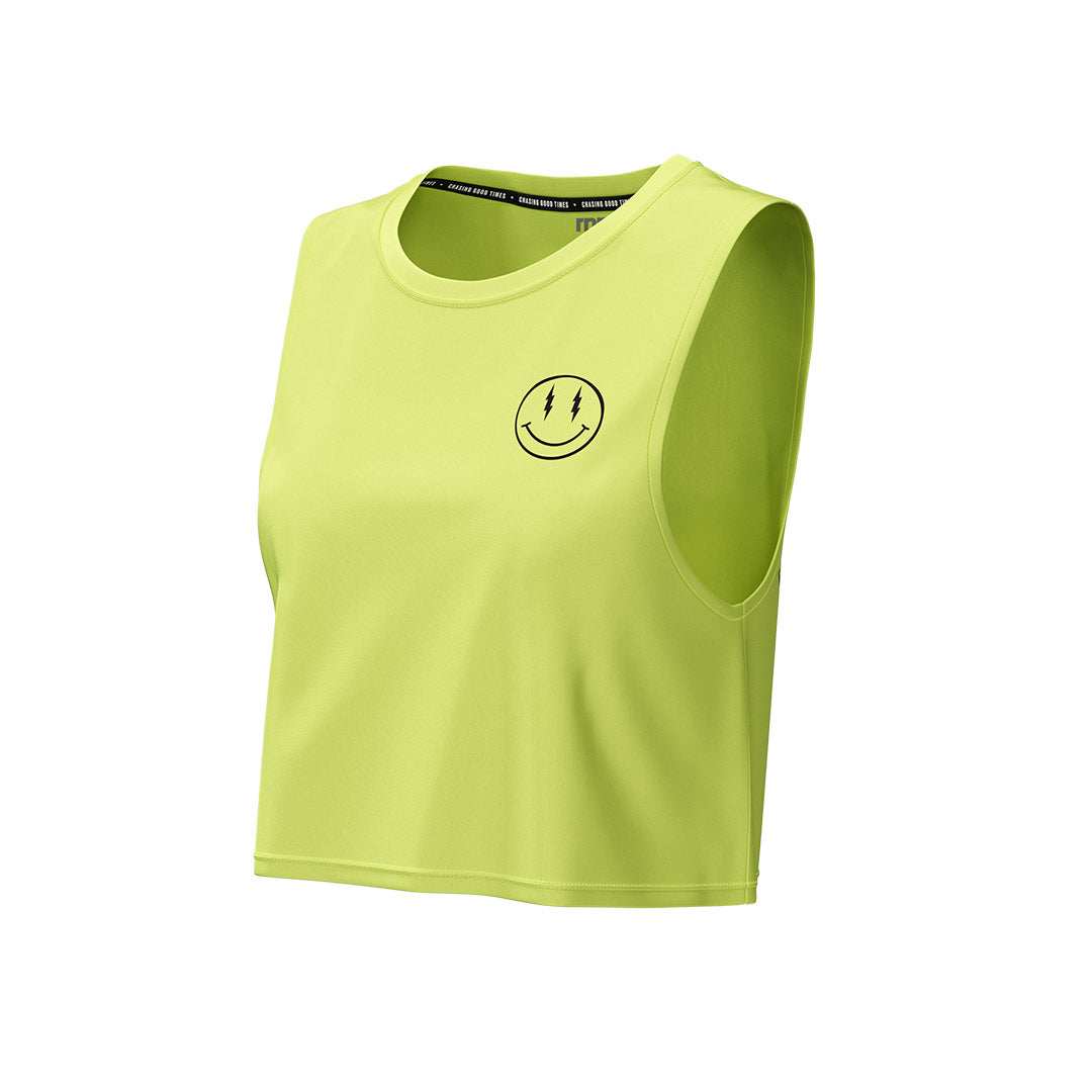 Women's Muscle Tee: Sunny Lime