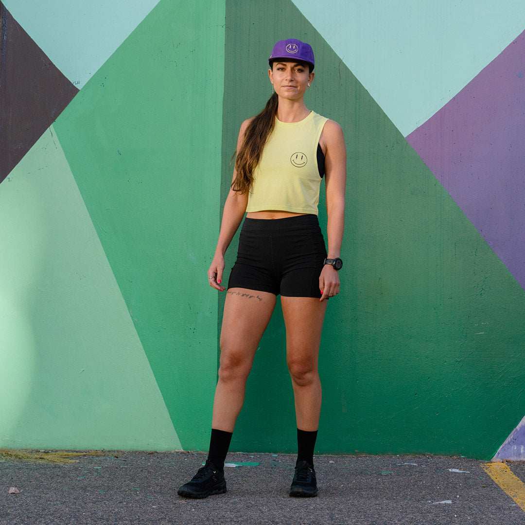 Women's Muscle Tee: Sunny Lime