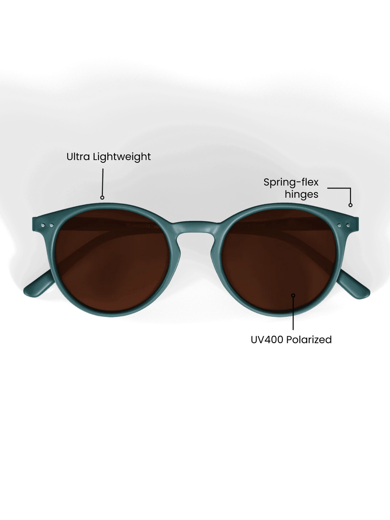 Load image into Gallery viewer, Green Round Polarized Sunglasses - UV400 for Men & Women