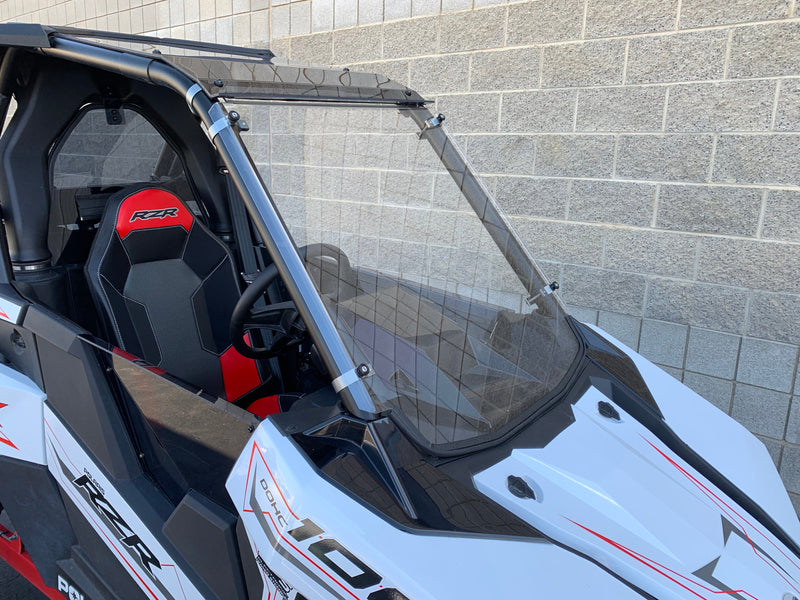 Load image into Gallery viewer, Polaris RS1 Hard Coated Full Windshield, Billet Clamps, Polycarbonate