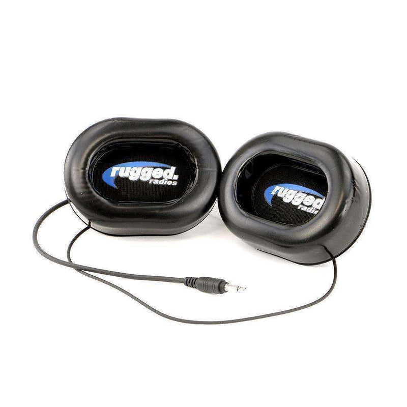 Load image into Gallery viewer, Rugged Radios Alpha Audio Speaker Pods - Velcro Mounting and Gel Ear Pods - Stereo & Mono 3.5mm