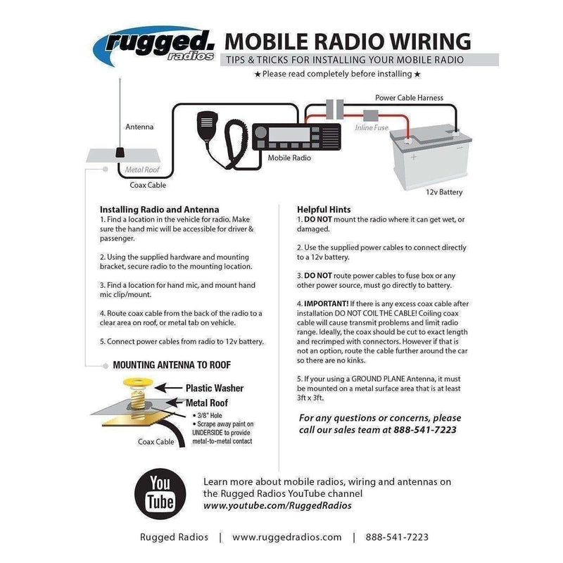 Load image into Gallery viewer, Rugged Radios Base Camp - Digital M1 Mobile Radio with Fiberglass Antenna Kit