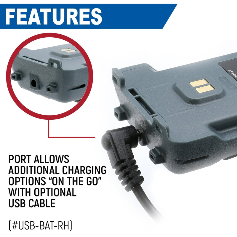 Load image into Gallery viewer, Rugged Radios GMR2 and GMR2 PLUS Handheld Long-Lasting XL Battery with USB Charging Port