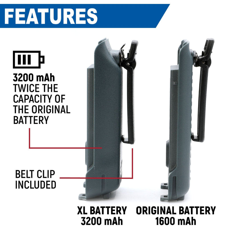 Load image into Gallery viewer, Rugged Radios GMR2 and GMR2 PLUS Handheld Long-Lasting XL Battery with USB Charging Port