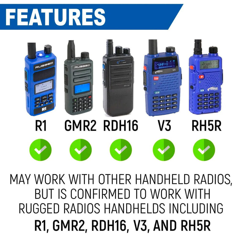 Load image into Gallery viewer, Rugged Radios Handheld Radio Mount for R1 / GMR2 / GMR2 PLUS / RDH16 / V3 / RH5R