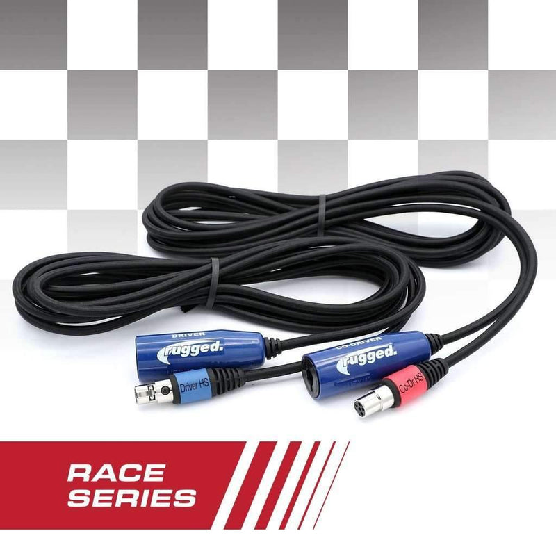Load image into Gallery viewer, Rugged Radios OFFROAD 12' RACE SERIES Straight Cable to Intercom Driver and Co-Driver