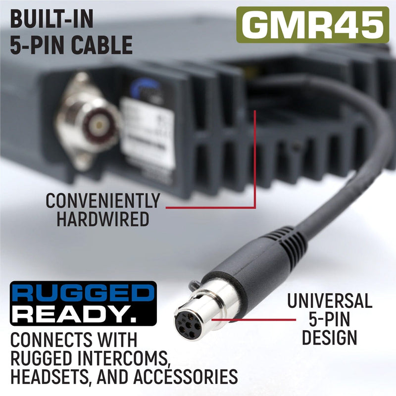 Load image into Gallery viewer, Rugged Radios Radio Kit - GMR45 High Power GMRS Band Mobile Radio with Antenna