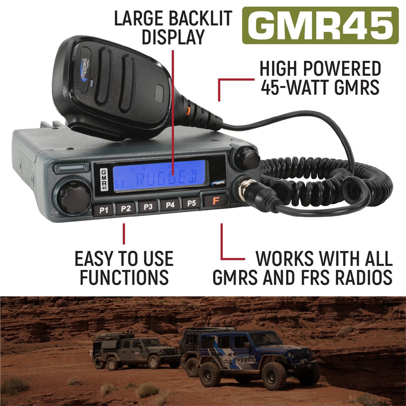 Load image into Gallery viewer, Rugged Radios Rugged GMR45 High Power GMRS Mobile Radio