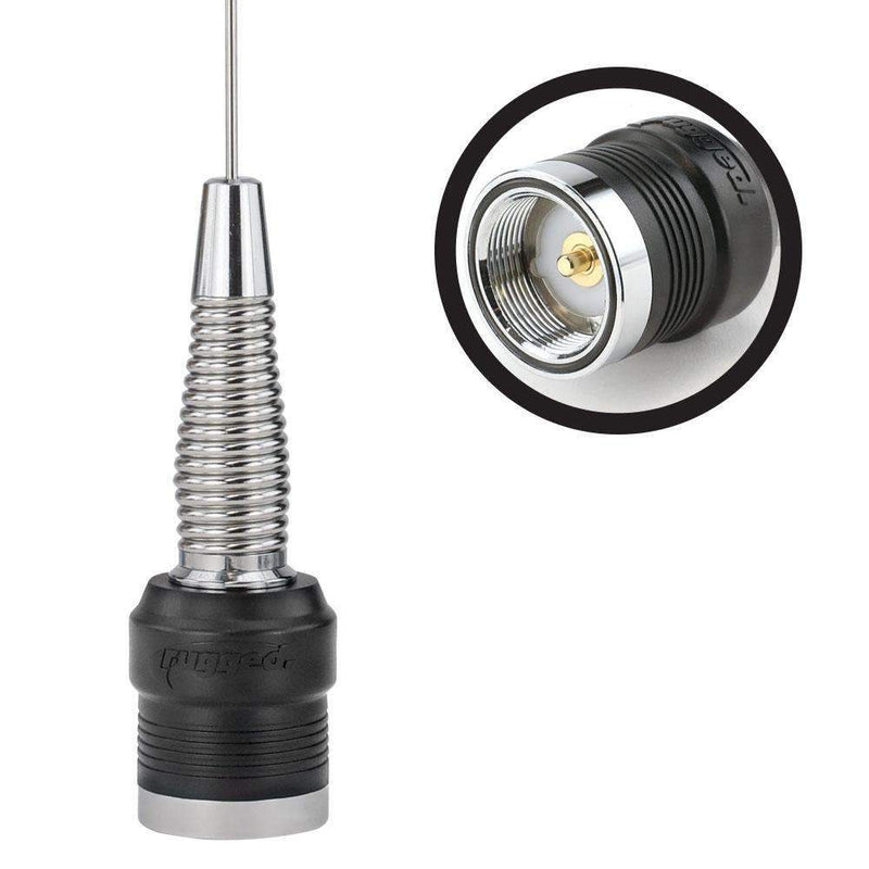 Load image into Gallery viewer, Rugged Radios UHF & VHF Wide Band 1/4 Wave Antenna with Spring (132 - 525 MHz)