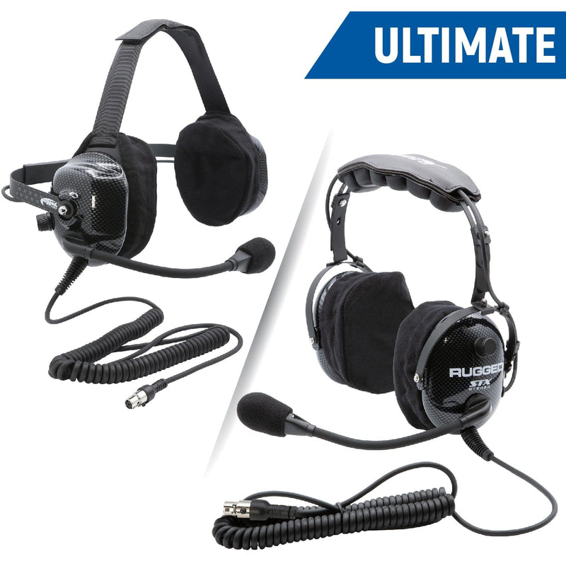 Load image into Gallery viewer, Rugged Radios ULTIMATE HEADSET for STEREO and OFFROAD Intercoms - Over The Head or Behind The Head