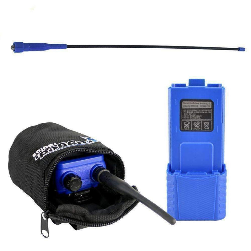Load image into Gallery viewer, Rugged Radios V3 / RH5R Long Range Upgrade Kit - XL Battery, Go Further Antenna & Radio Bag