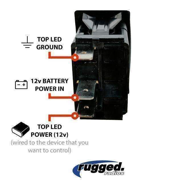 Load image into Gallery viewer, Rugged Radios Waterproof Rocker Switch Universal