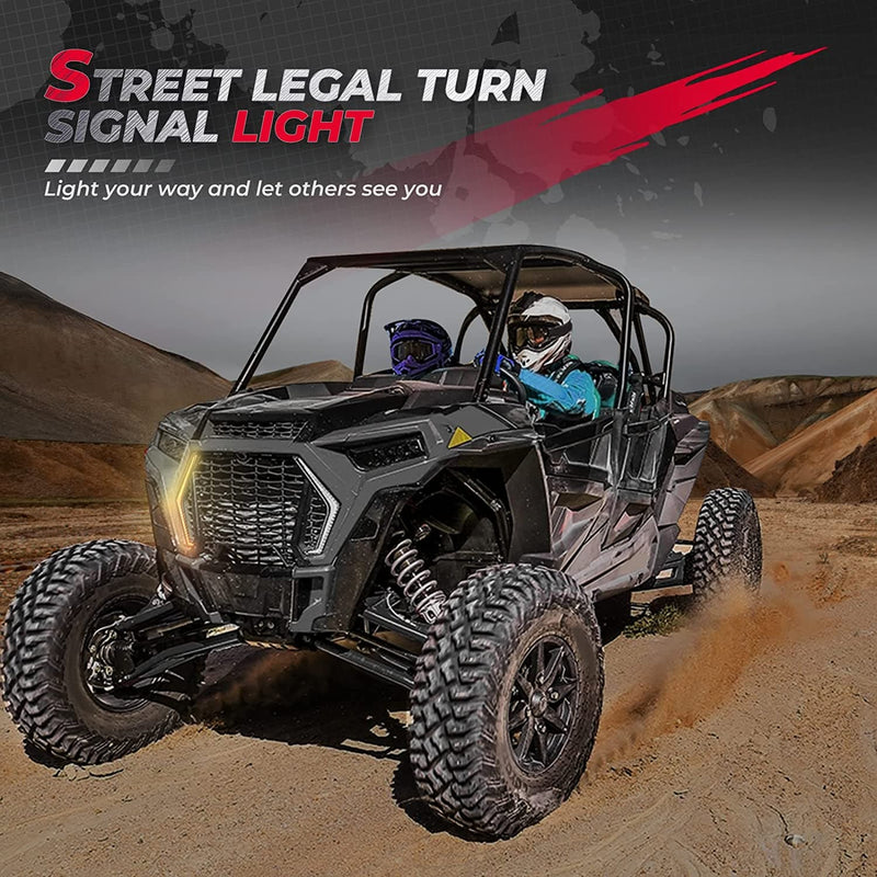 Load image into Gallery viewer, RGB Turn Signal Lights Fit Polaris RZR XP 1000 Turbo (2019-2023)