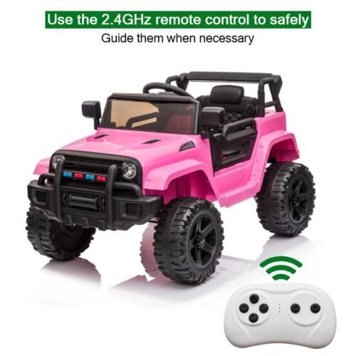 12V Pink Ride On Car Truck for Girls with 3 Speed Modes - Perfect Gift for Kids