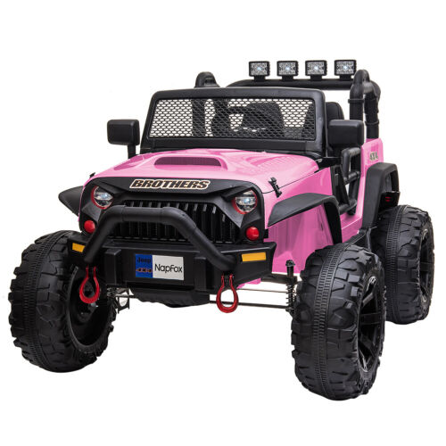 2-Seater Electric Ride-On Jeep with MP3 Player and LED Lights for Kids - Remote Control Included