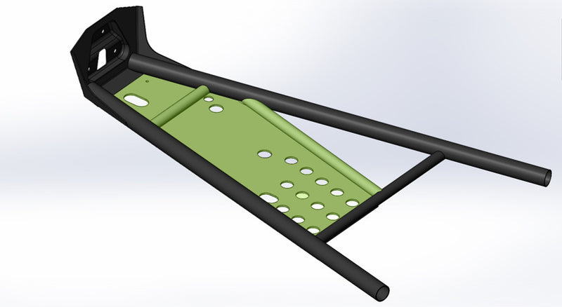 Load image into Gallery viewer, Can-Am Maverick R Power Pack Weld-In Skid Plate w/ AR400 High-Carbon Alloy Steel, Weld Nuts, Semi-Gloss Black