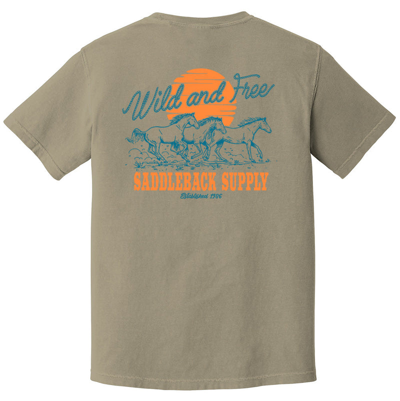 Load image into Gallery viewer, Wild and Free Pigment Tee